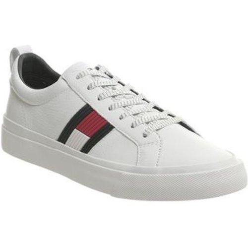 tommy hilfiger leather flag sneaker
