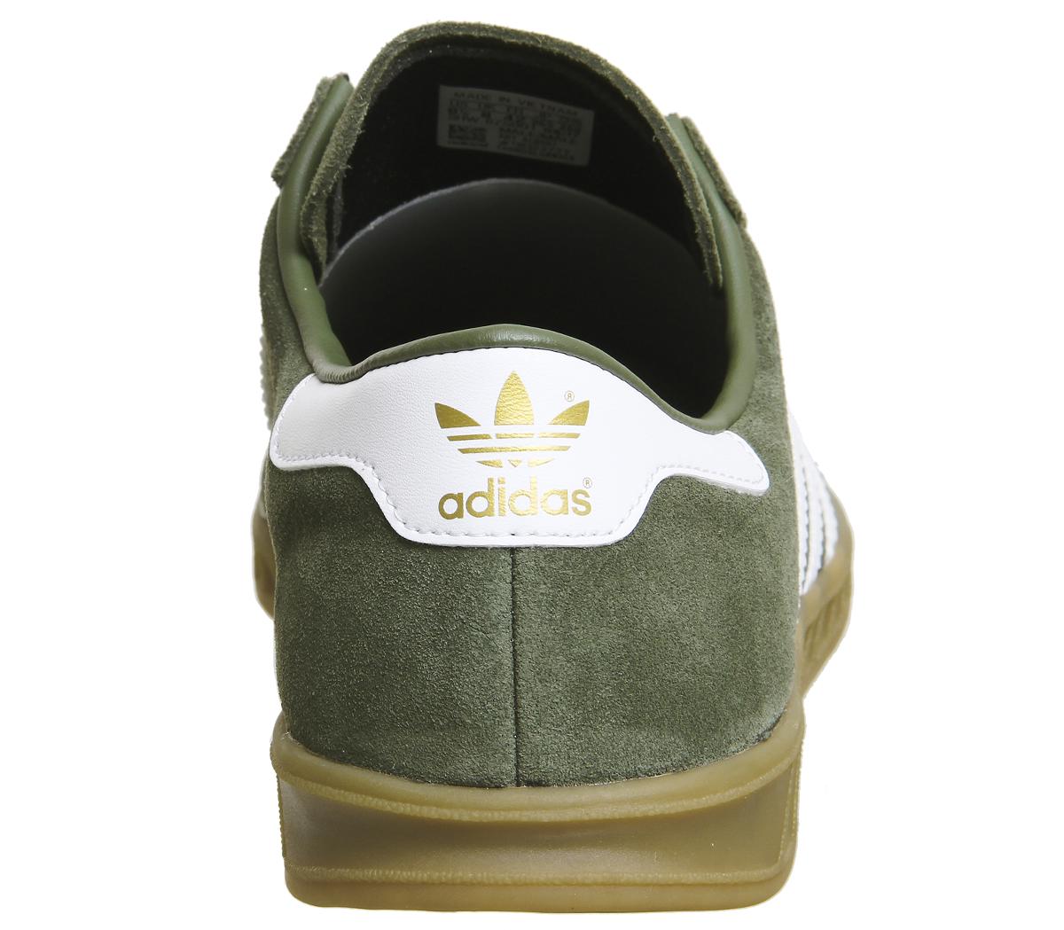 womens adidas khaki hamburg trainers