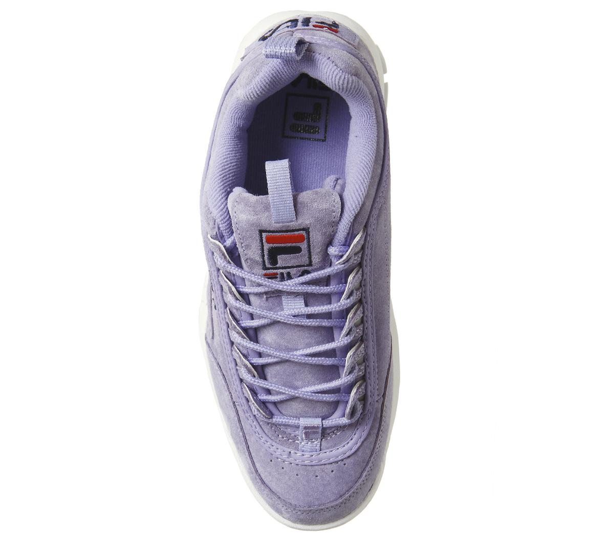purple suede fila shoes
