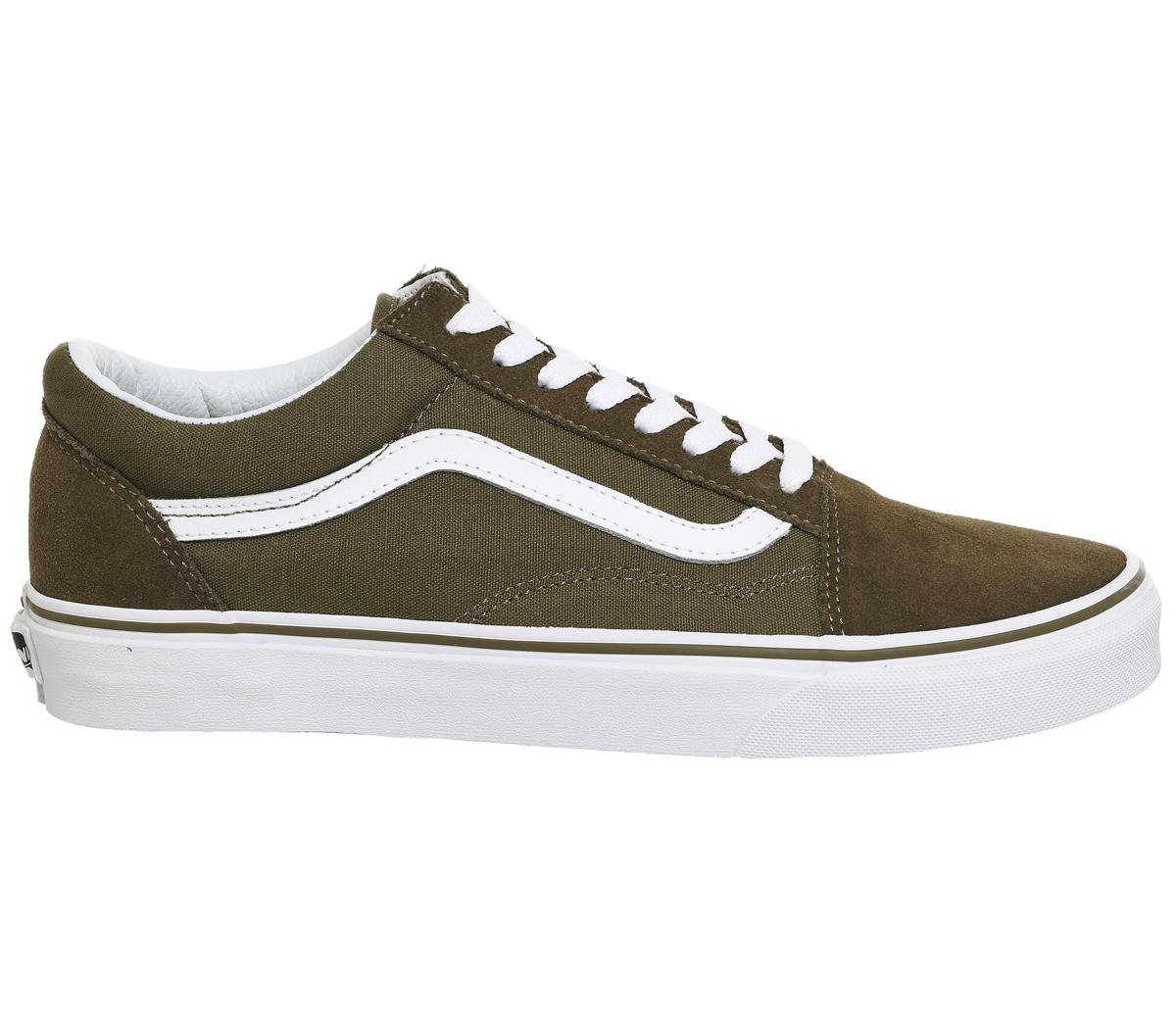 old skool vans olive