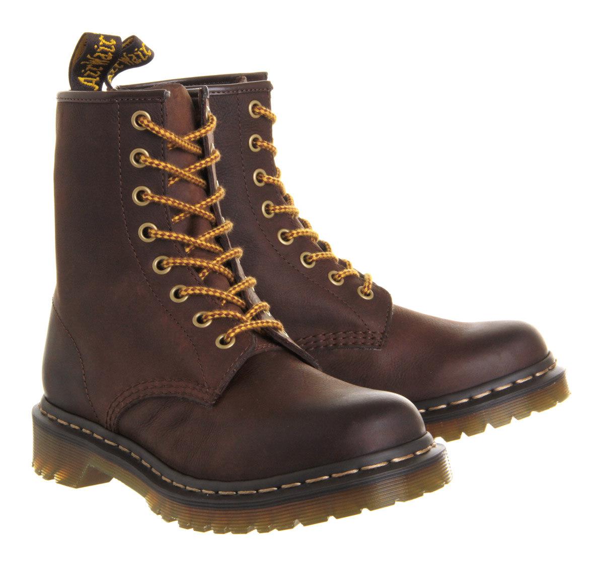 Dr. Martens Leather Core Rugged 1460 in Brown - Lyst