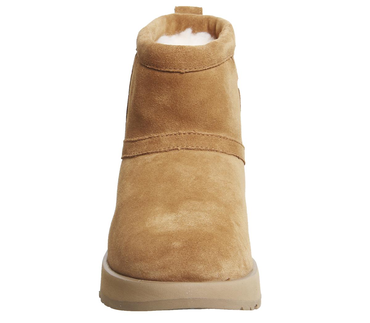 UGG Suede Classic Mini Waterproof Boots in Chestnut (Brown) | Lyst