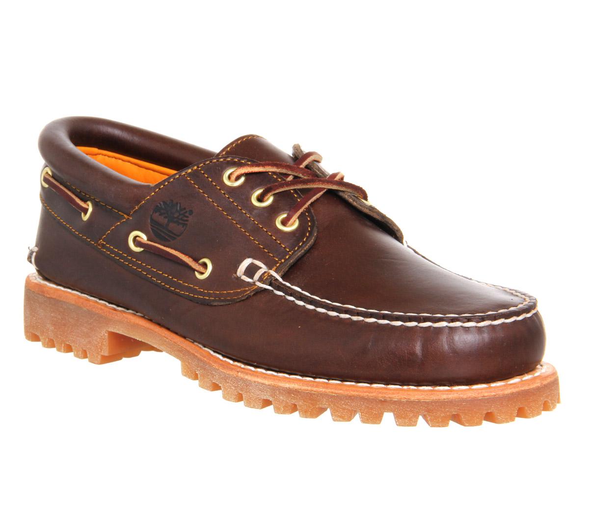Timberland Cleated Boat Shoe in Burgundy (Brown) for Men - Lyst