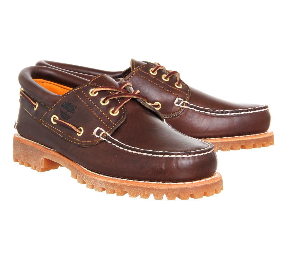 Timberland Cleated Boat Shoe in Brown for Men - Lyst