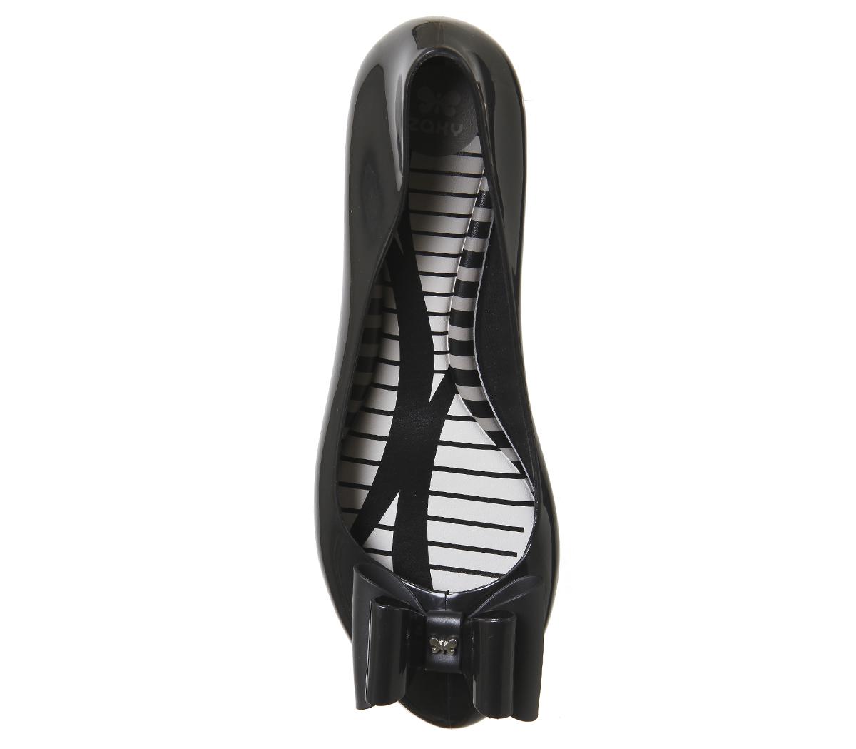 zaxy pop bow 3 pumps black