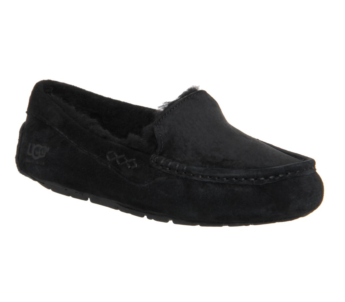 ugg ansley slippers black