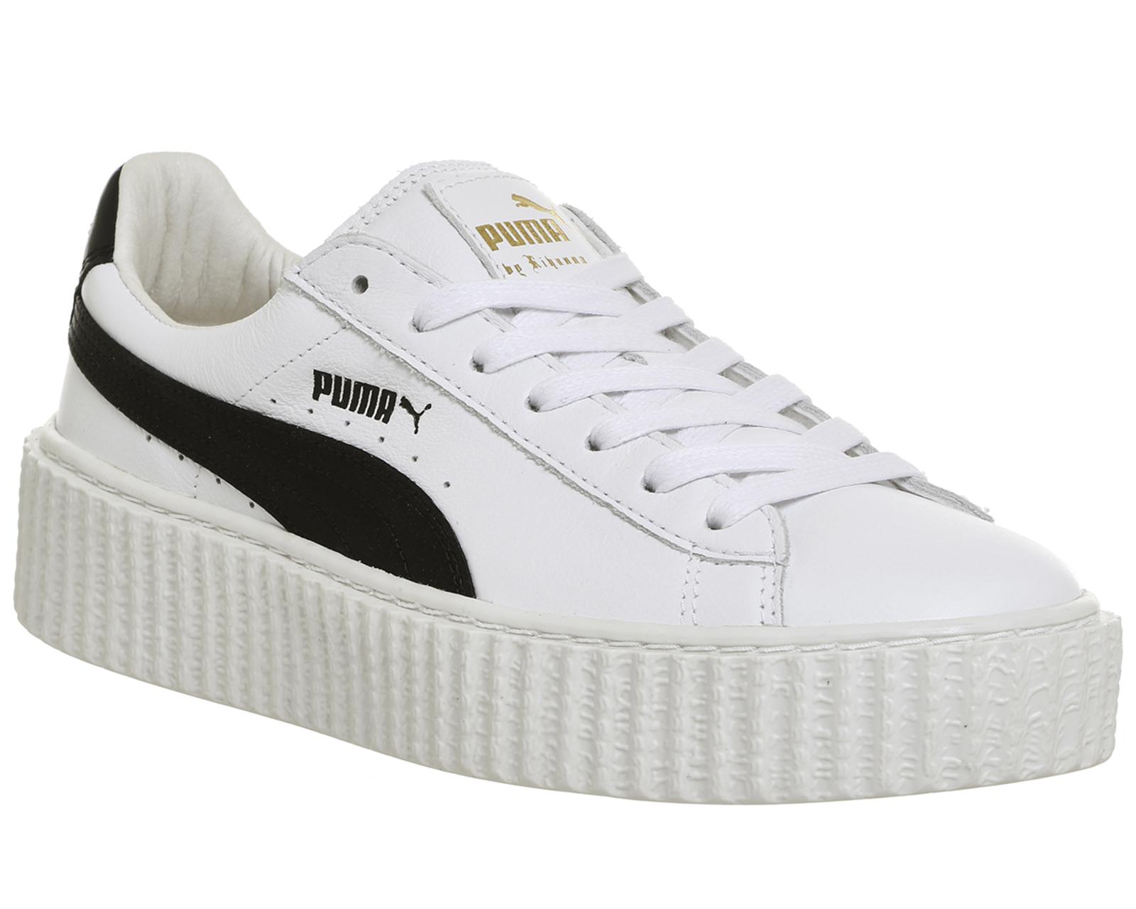 PUMA Suede Basket Creepers in White - Lyst