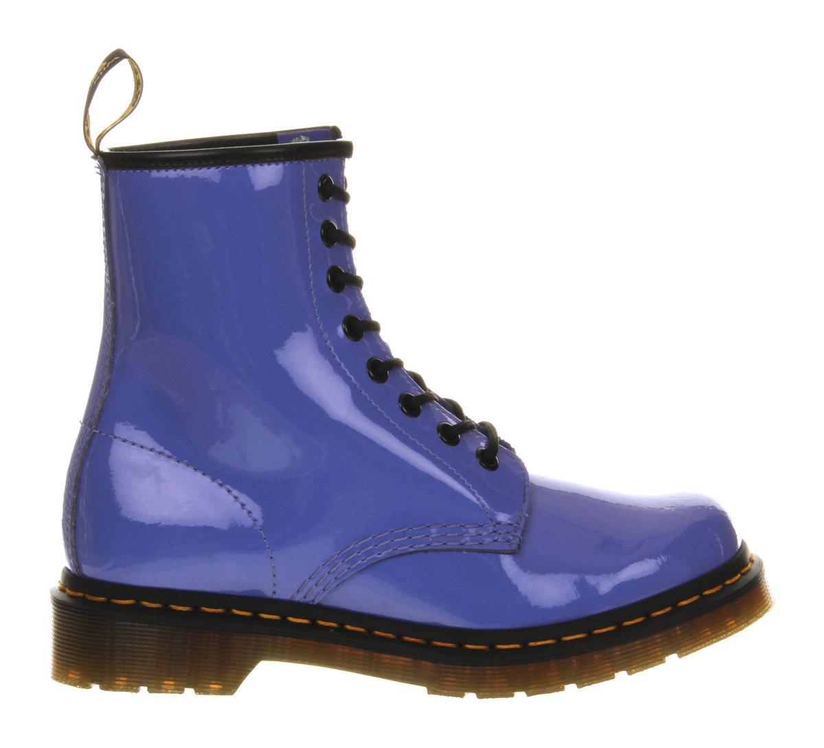 blue patent boots