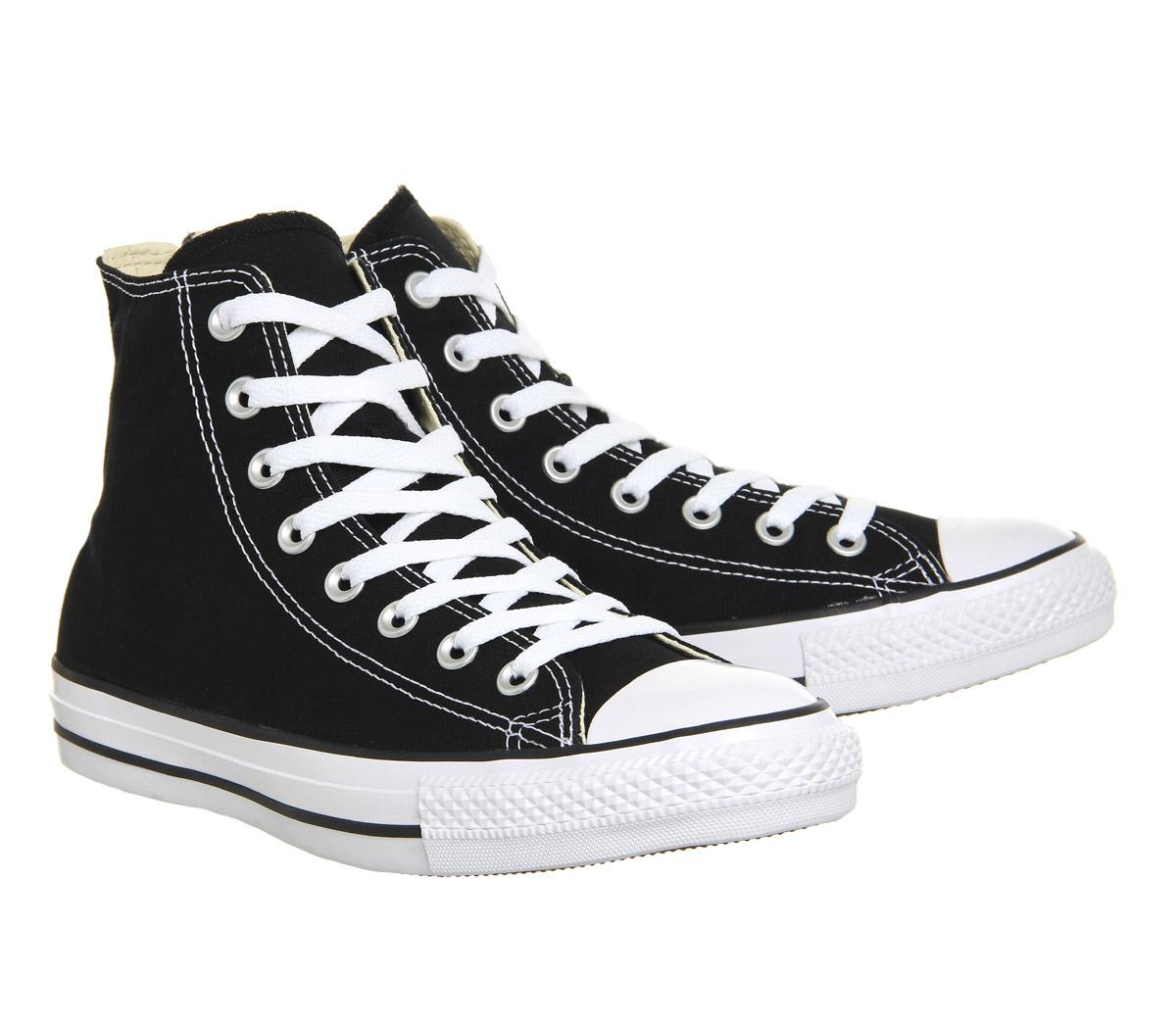 Converse Canvas All Star Hi in Black for Men - Lyst