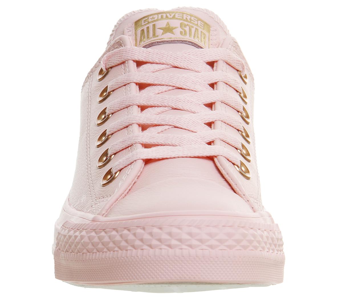 converse all star leather pink