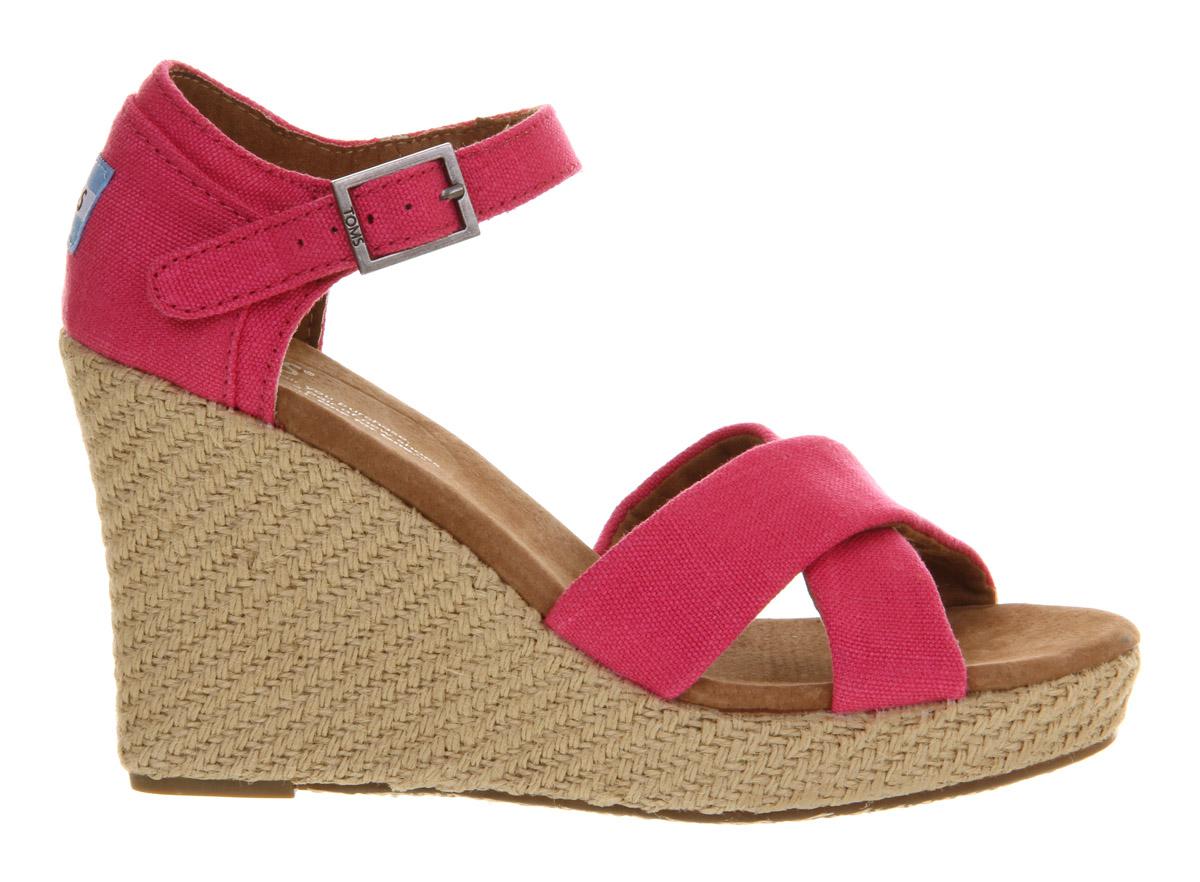 toms strappy wedge