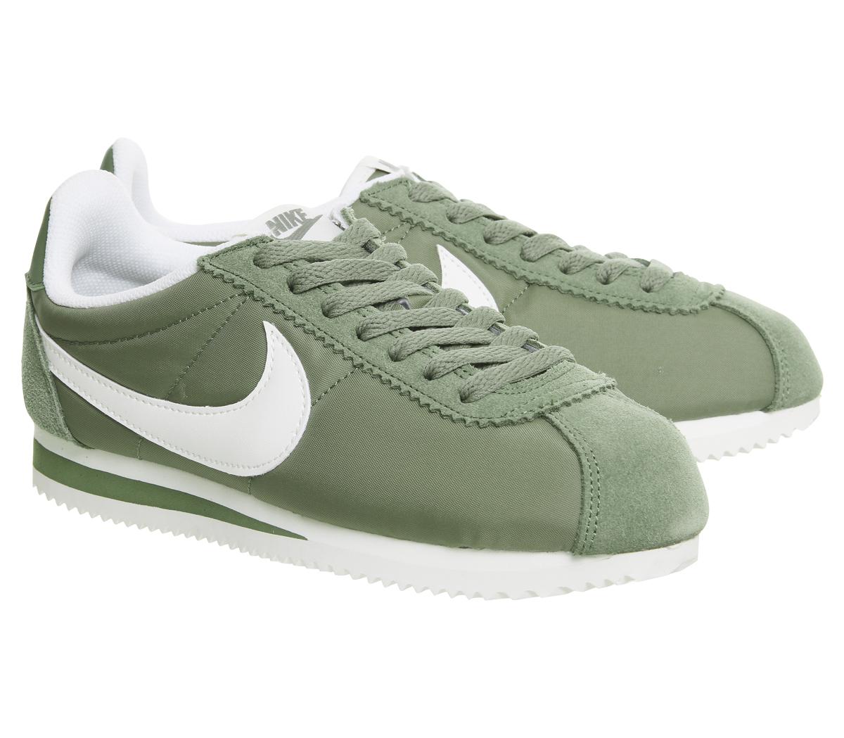 Lyst Nike  Cortez  Nylon Trainers in Green 