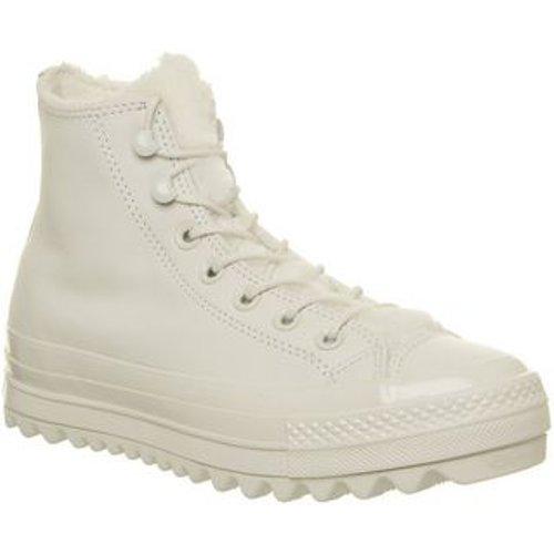Converse Leather Chuck Taylor All Star Ripple Hi White - Lyst