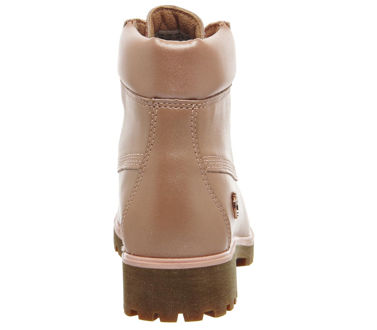 Timberland Leather Slim Premium 6 Inch Boots in Pink | Lyst
