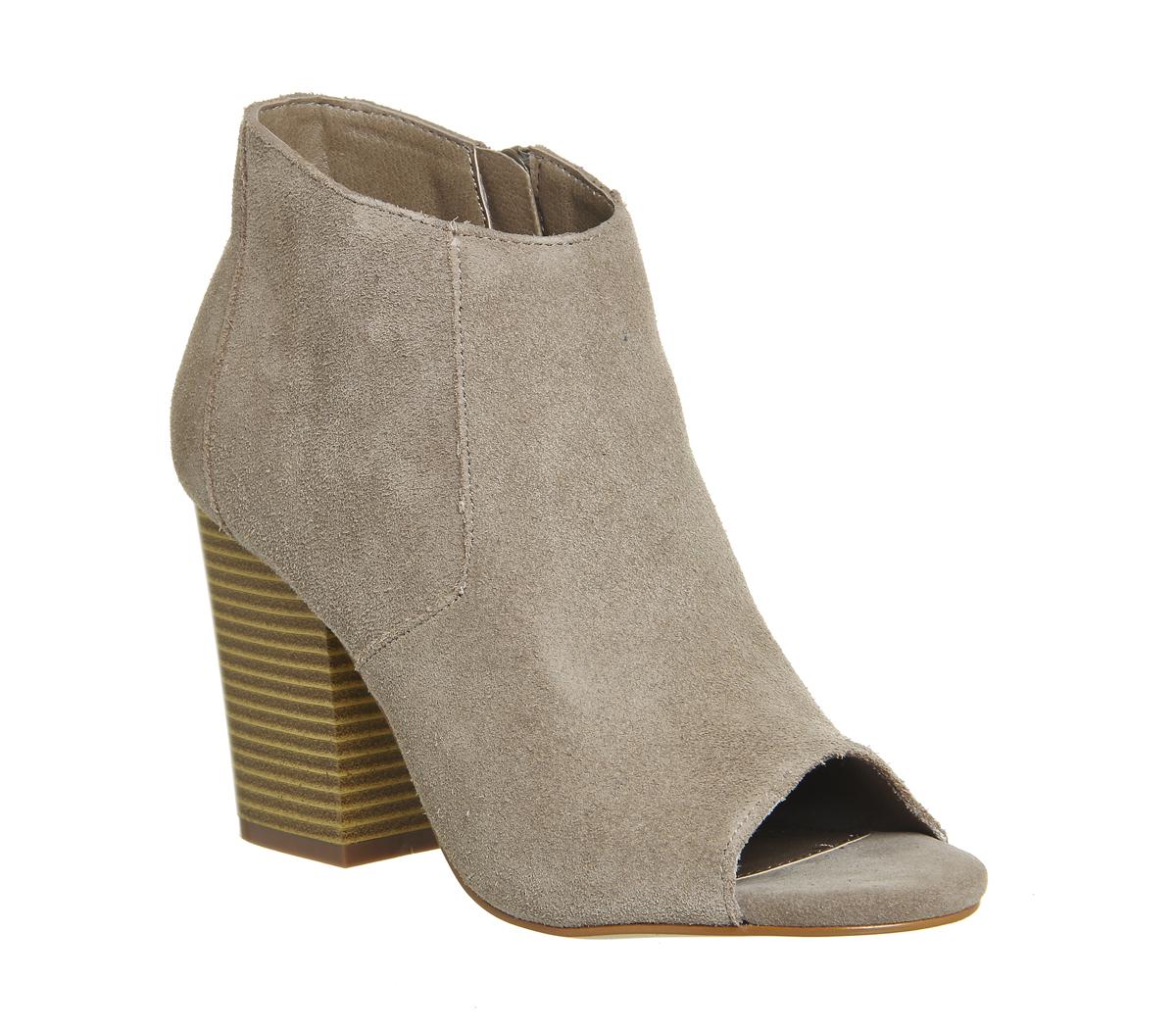 office peep toe boots