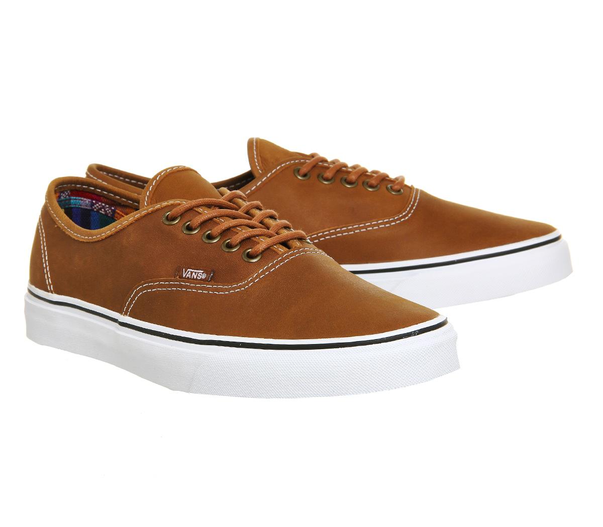 Vans Authentic Leather in Brown for Men - Lyst