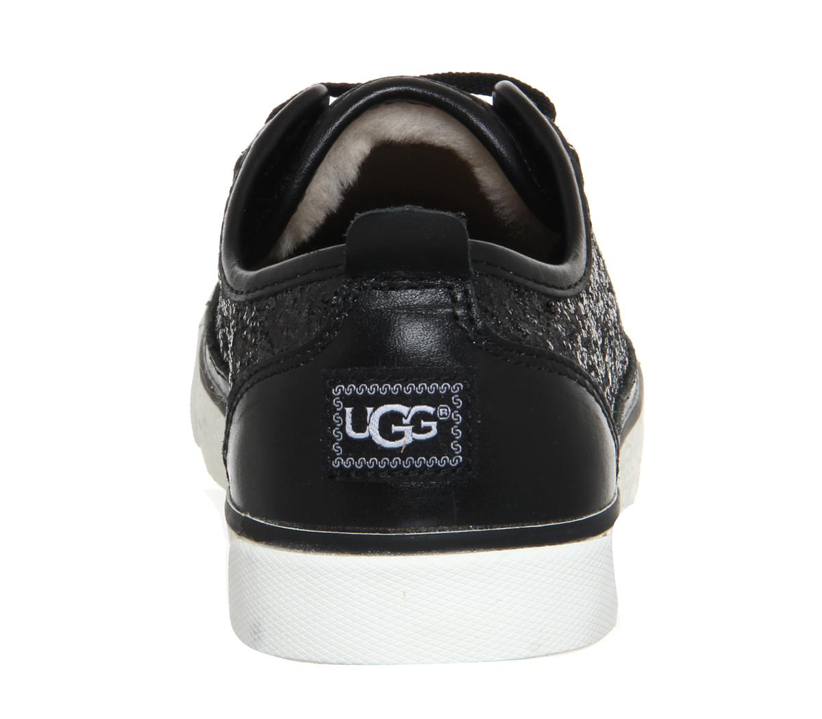 UGG Evera Glitter Sneaker in Black - Lyst