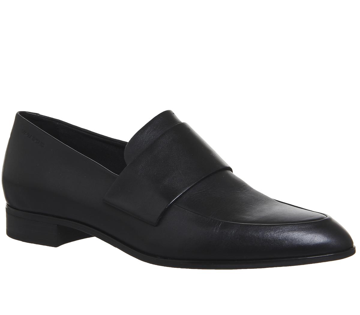 Vagabond Leather Frances Loafers in Black - Lyst