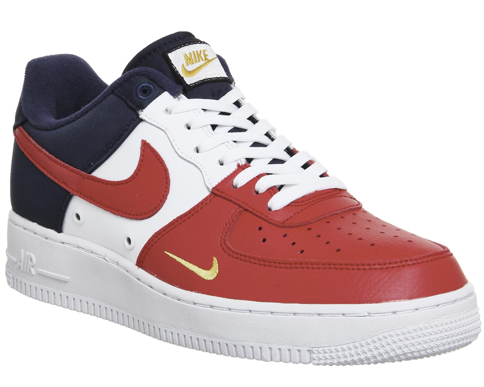 Nike Leather Air Force 1 Lv8 in Red for Men - Lyst