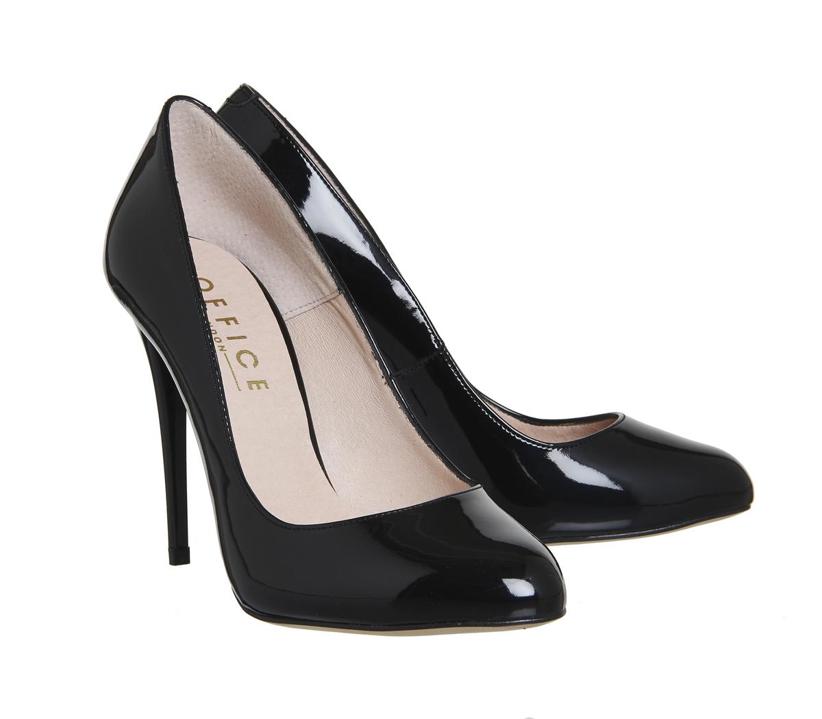 round toe black shoes