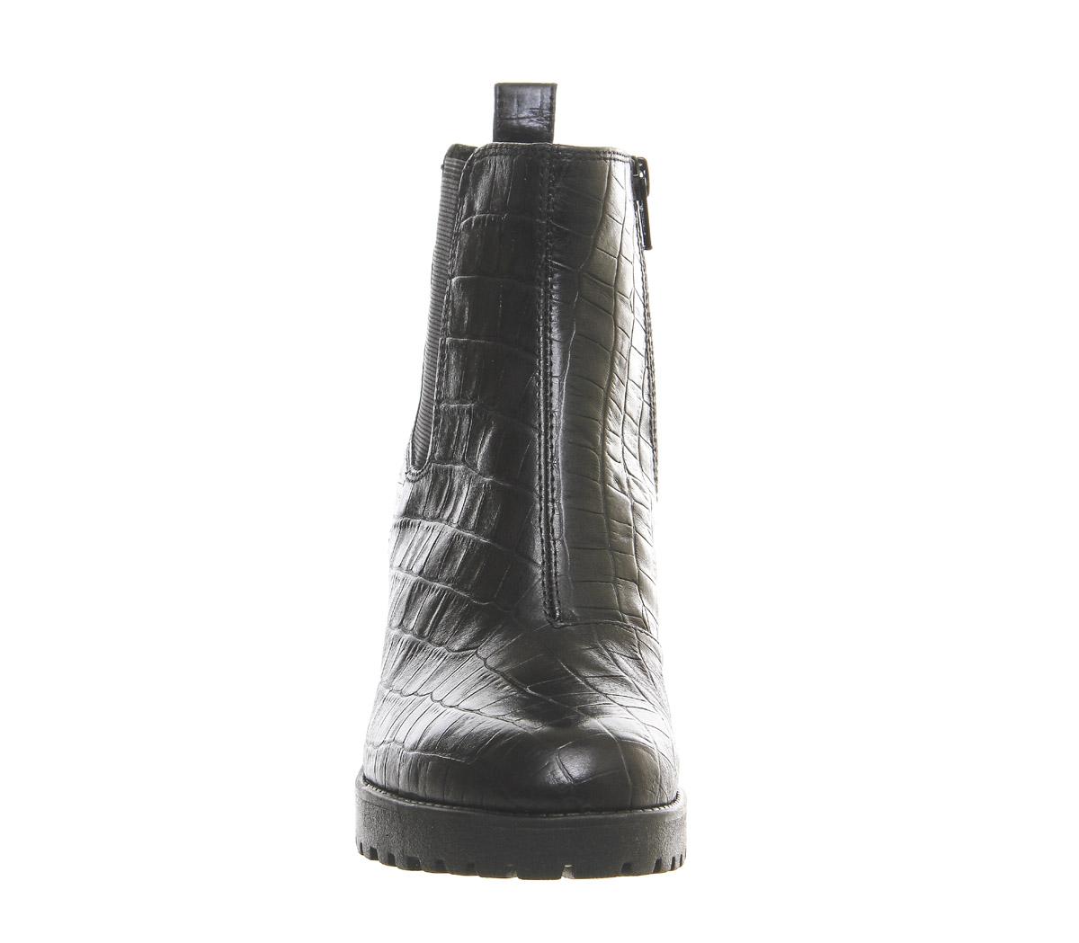 Vagabond Leather Grace Heeled Chelsea Boots in Black - Lyst