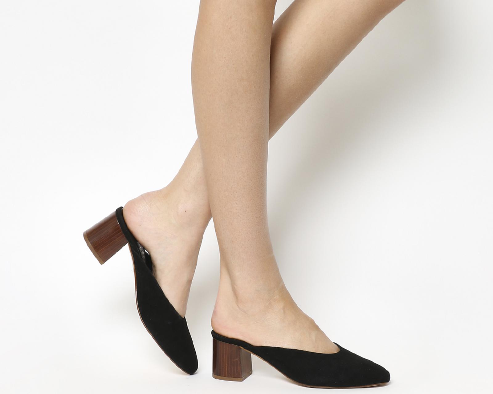 flat closed toe mules
