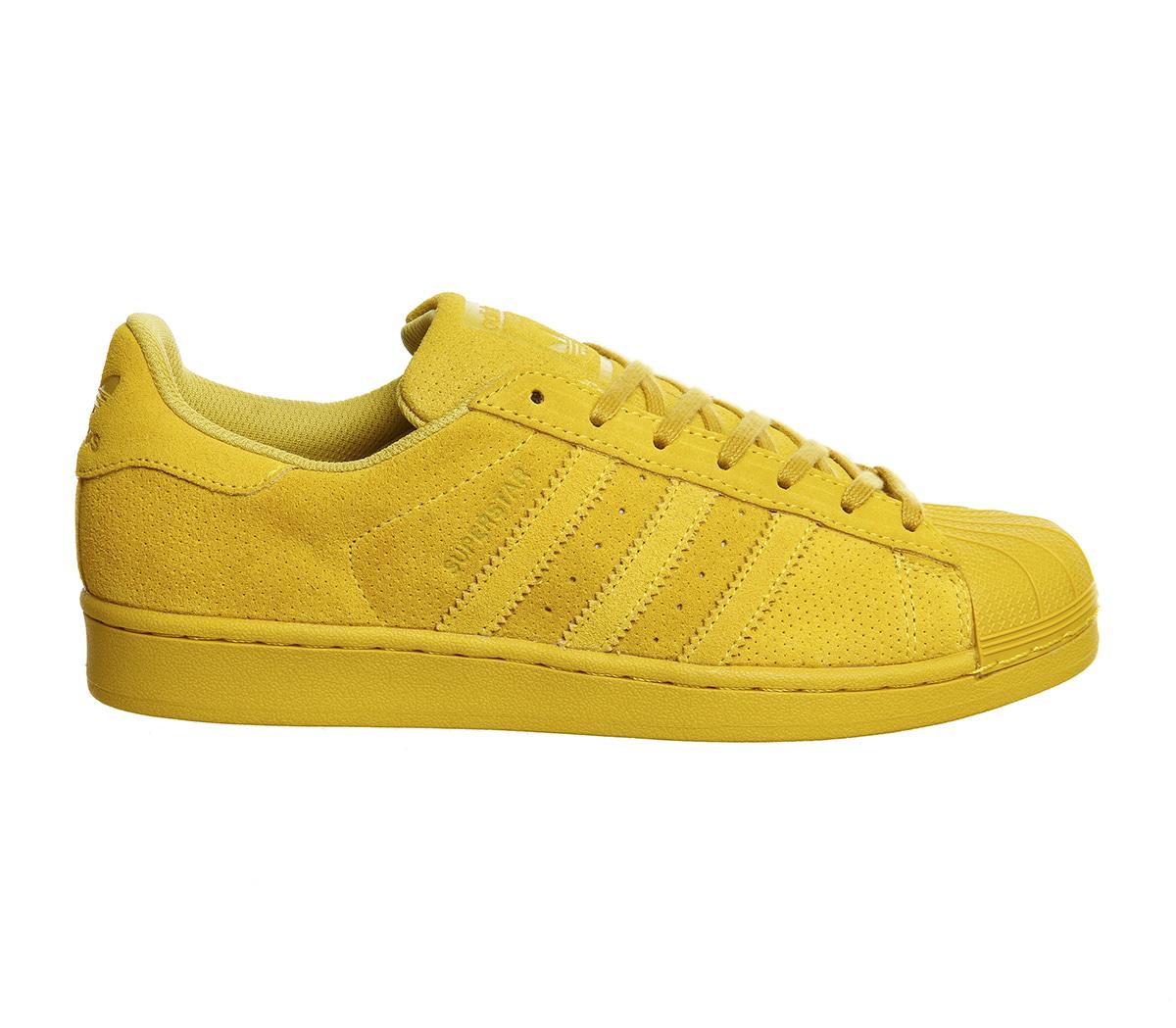 adidas Superstar 1 Suede Low-Top Sneakers in Yellow - Lyst