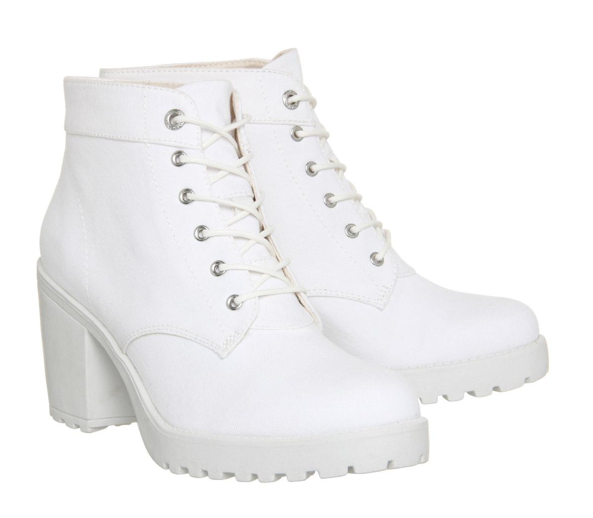 heeled canvas boots