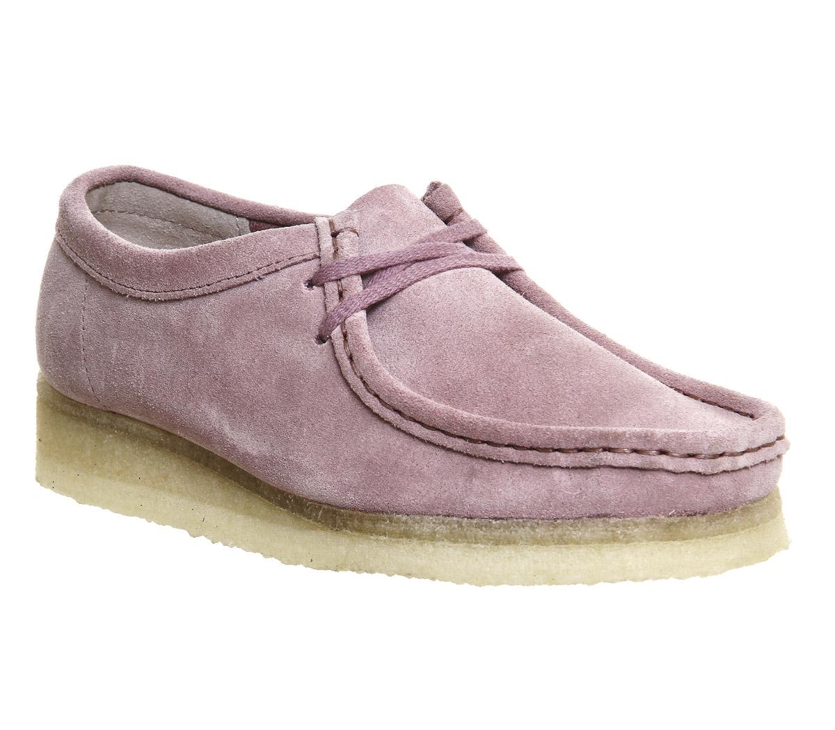 Clarks Wallabee Boots in Pink - Lyst