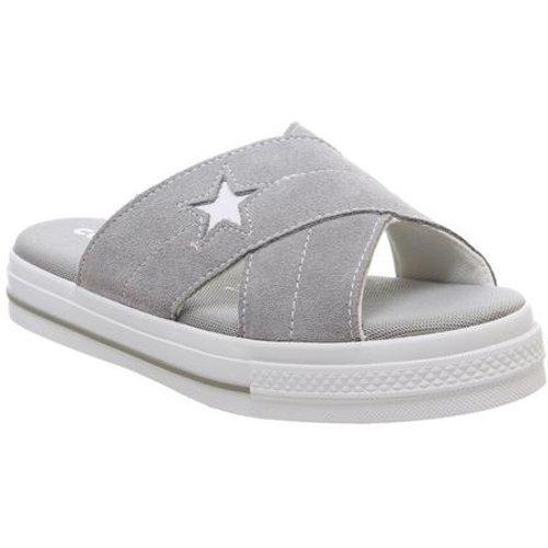 converse one star sandals grey