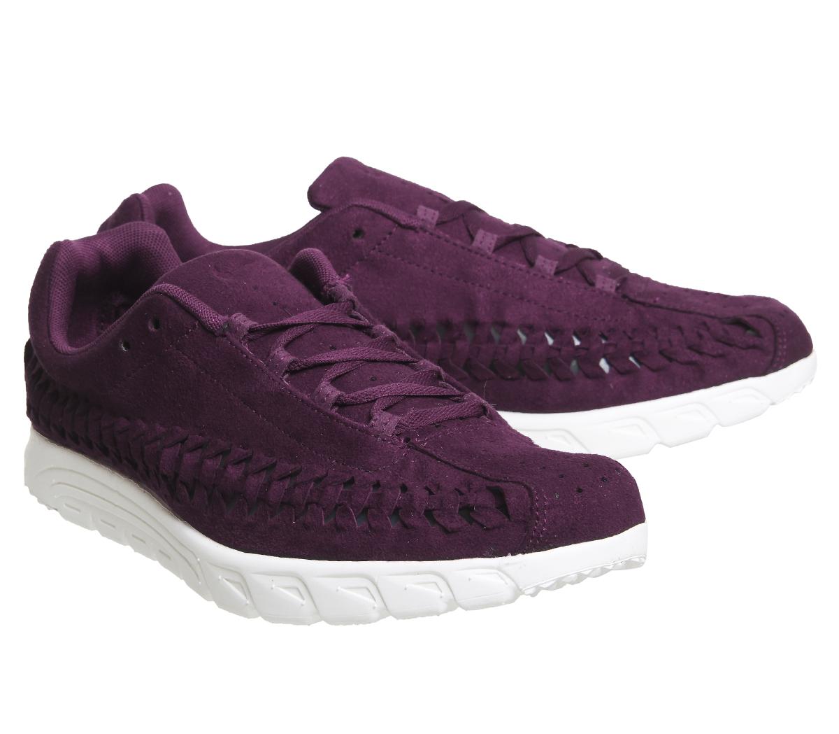 Nike Suede Mayfly Woven Trainers in Burgundy (Purple) - Lyst