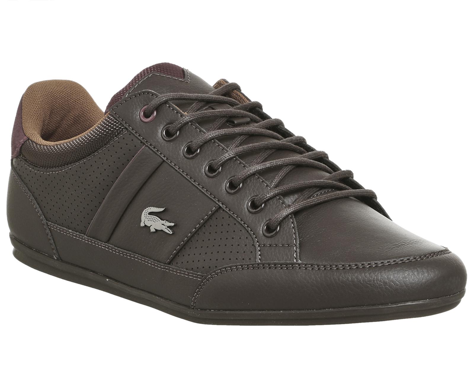 Lacoste Leather Chaymon Trainers in Brown for Men | Lyst