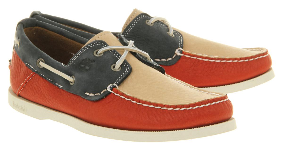 timberland red boat shoes
