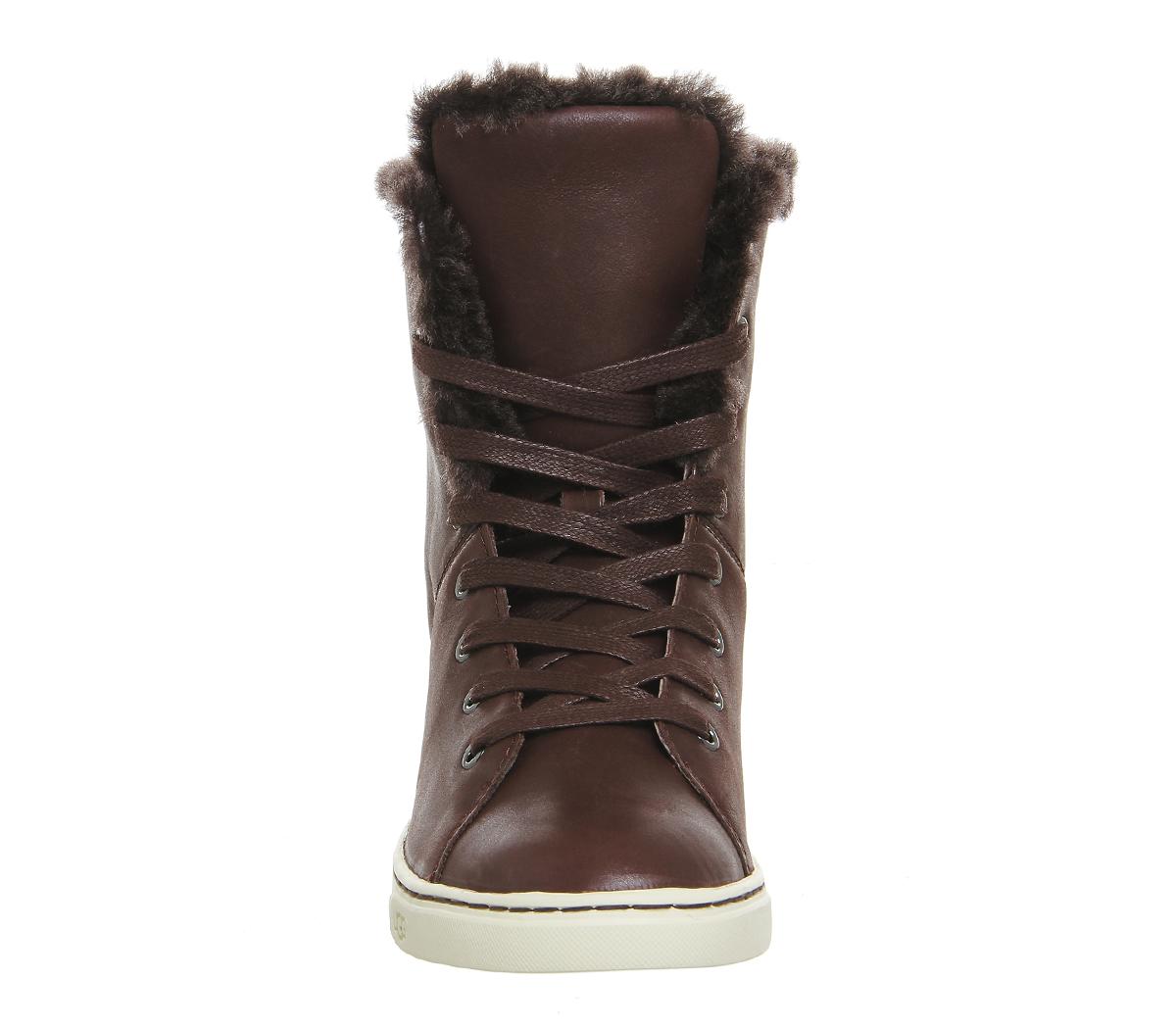 ugg croft fur lined trainers