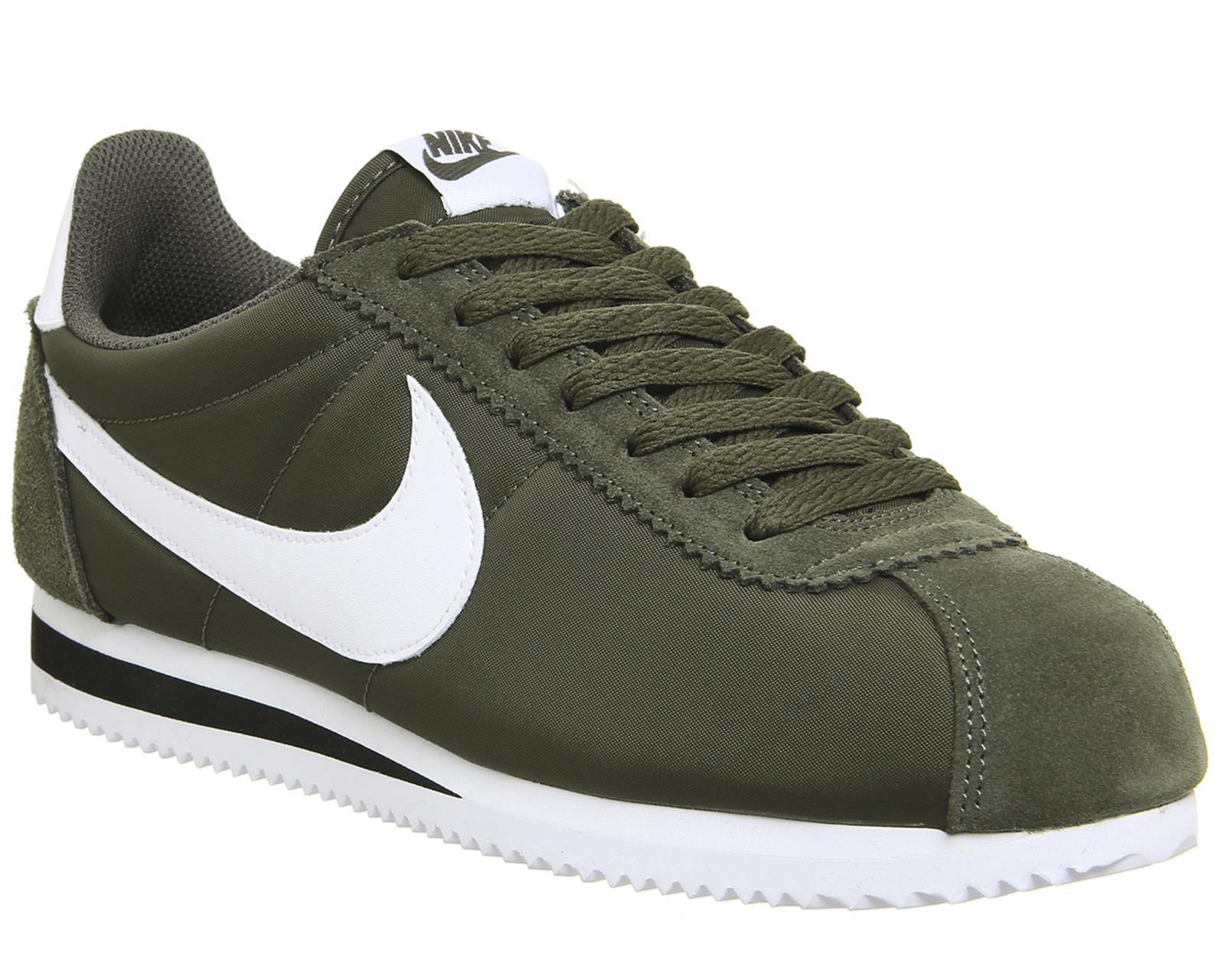 Nike Synthetic Cortez Nylon Trainers in Khaki (Green) for Men | Lyst