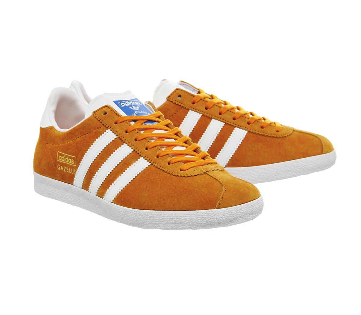adidas gazelle orange suede
