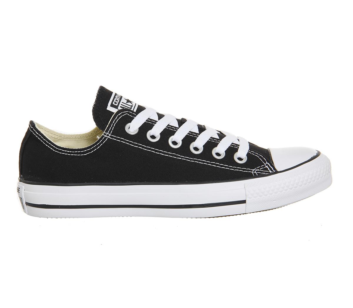 all star low black mono canvas