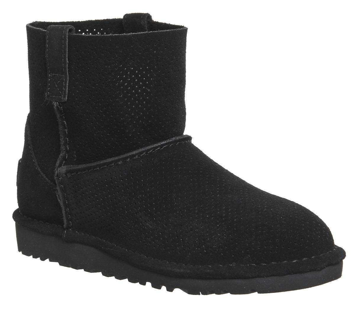ugg classic unlined mini perforated leather boot