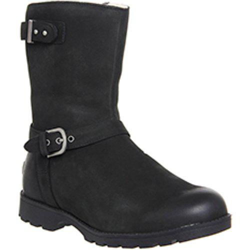 UGG Leather Grandle Biker Boots in Black - Lyst