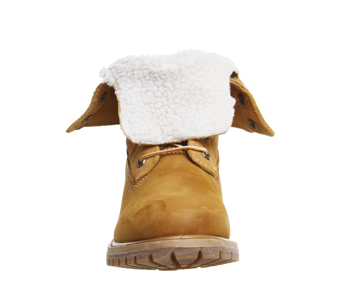 Timberland Teddy Fleece Boots in Natural | Lyst