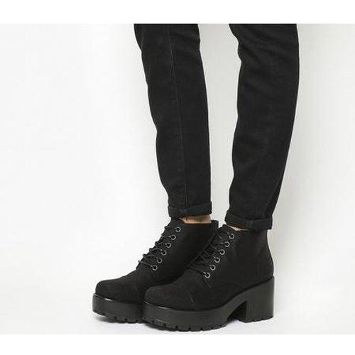 Australien tillykke Tilskyndelse Vagabond Canvas Dioon Lace Up Boots in Black/White (Black) - Lyst