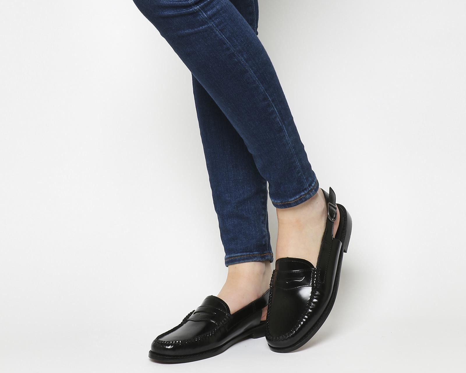 bass weejuns black