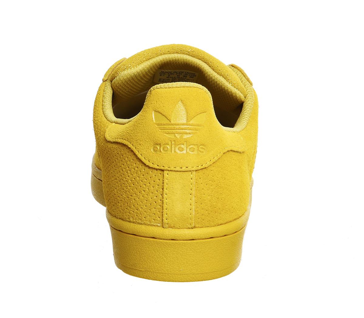 adidas yellow suede shoes