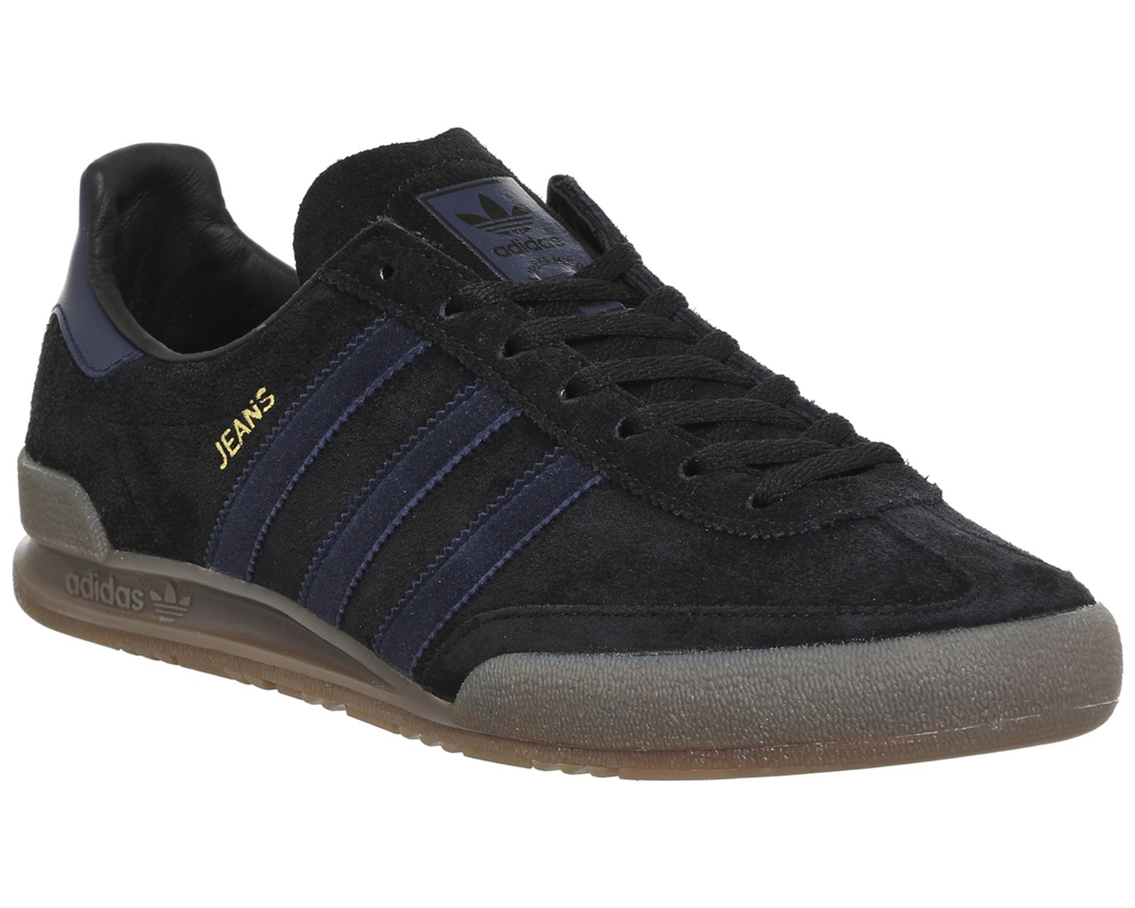 black adidas jeans trainers