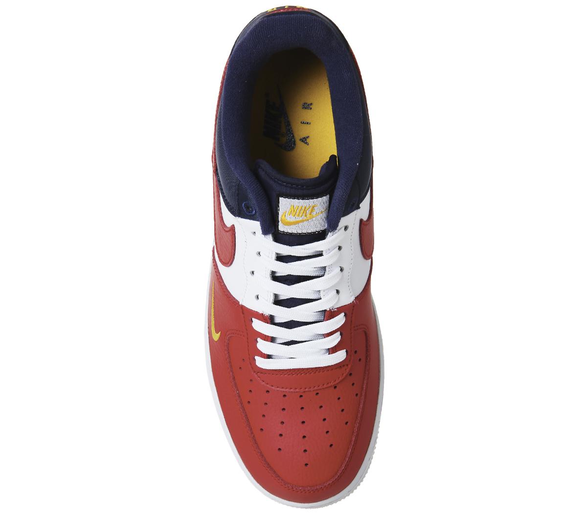Nike Leather Air Force 1 Lv8 in Red for Men - Lyst