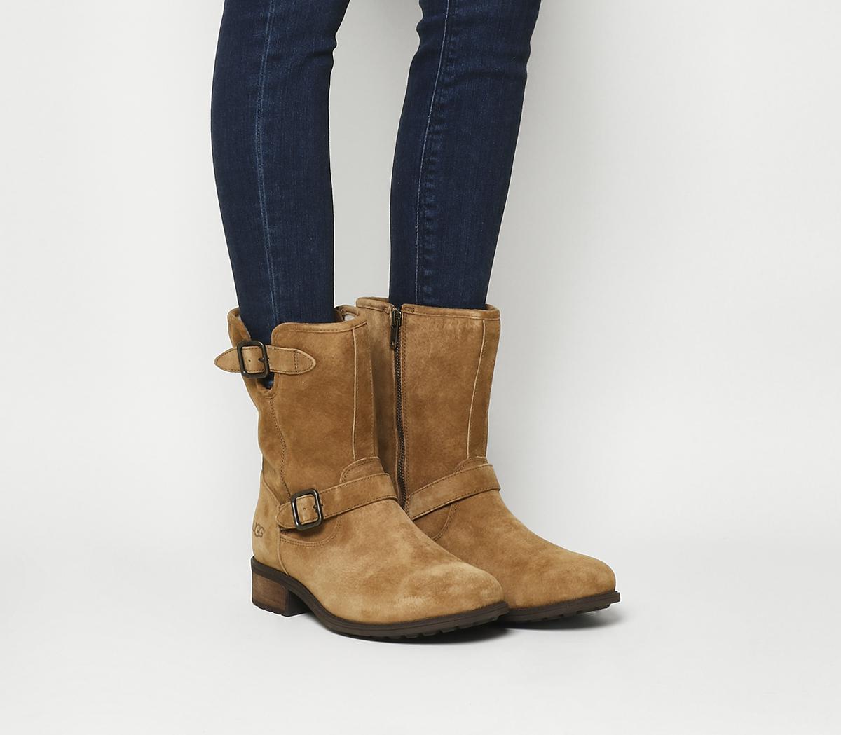 UGG Suede Chaney Buckle Boots in 