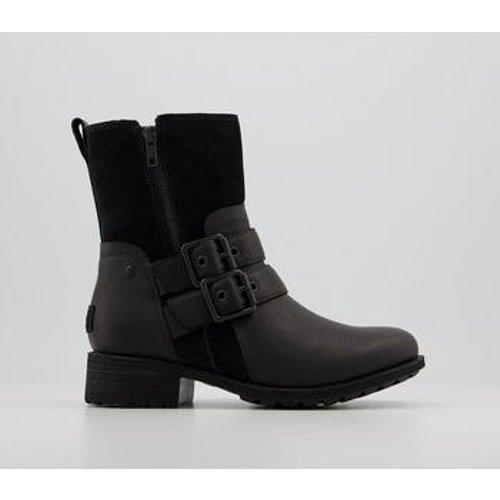 ugg black leather booties