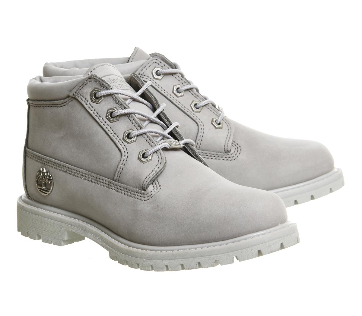 Timberland Leather Nellie Chukka Double Waterproof Boots in Grey (Gray) -  Lyst