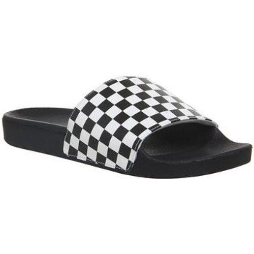 vans slides checkerboard double strap