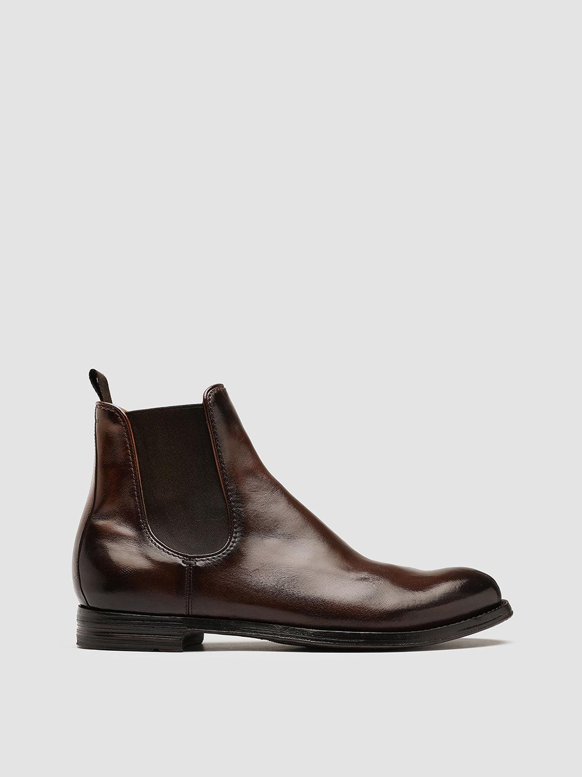 Officine Creative Anatomia 083 Caffe' - Leather Chelsea Boots in Brown for  Men | Lyst